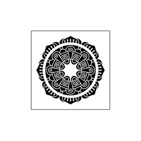 Artikel ST-374 Mandala 15 Stencil Tasarımı 30x30 cm Kanvas Tablo