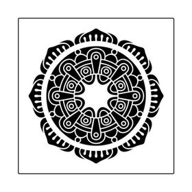 Artikel ST-374 Mandala 15 Stencil Tasarımı 30x30 cm Kanvas Tablo