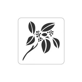 Artikel ST-386 Ihlamur Dalı Stencil Tasarımı 30x30 cm Kanvas Tablo