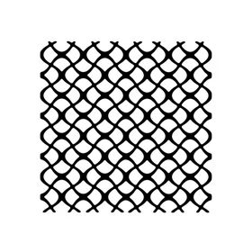 Artikel ST-395 Kaldırım Deseni Stencil Tasarımı 30x30 cm Kanvas Tablo