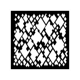 Artikel ST-396 Parlama Motif Stencil Tasarımı 30x30 cm Kanvas Tablo