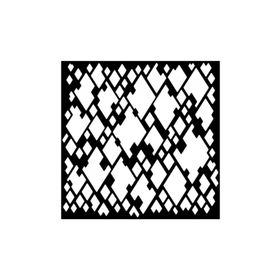 Artikel ST-396 Parlama Motif Stencil Tasarımı 30x30 cm Kanvas Tablo