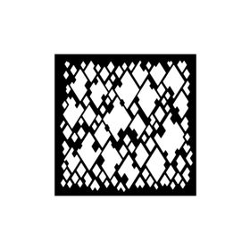 Artikel ST-396 Parlama Motif Stencil Tasarımı 30x30 cm Kanvas Tablo