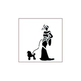 Artikel ST-399 Parisien Stencil Tasarımı 30x30 cm Kanvas Tablo