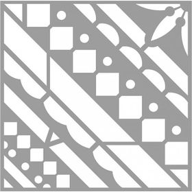 Artikel ST-408 Kızılderili Desen Stencil Tasarımı 30x30 cm Kanvas Tablo