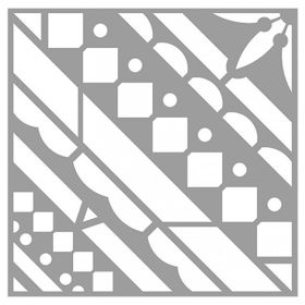 Artikel ST-408 Kızılderili Desen Stencil Tasarımı 30x30 cm Kanvas Tablo