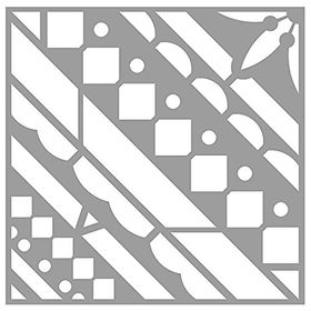 Artikel ST-408 Kızılderili Desen Stencil Tasarımı 30x30 cm Kanvas Tablo