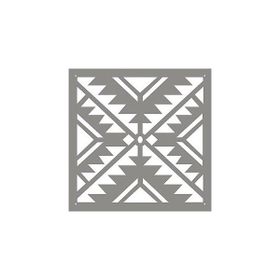 Artikel ST-412 Meksika Kilim 1 Stencil Tasarımı 30x30 cm Kanvas Tablo