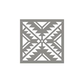 Artikel ST-412 Meksika Kilim 1 Stencil Tasarımı 30x30 cm Kanvas Tablo