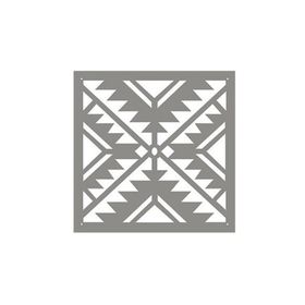Artikel ST-412 Meksika Kilim 1 Stencil Tasarımı 30x30 cm Kanvas Tablo
