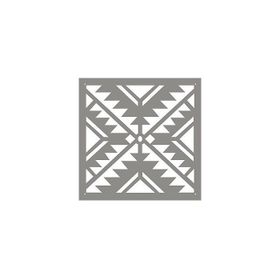 Artikel ST-412 Meksika Kilim 1 Stencil Tasarımı 30x30 cm Kanvas Tablo
