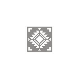 Artikel ST-413 Meksika Kilim 2 Stencil Tasarımı 30x30 cm Kanvas Tablo