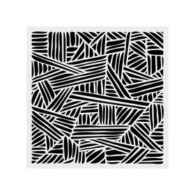 Artikel ST-421 Karalama Stencil Tasarımı 30x30 cm Kanvas Tablo
