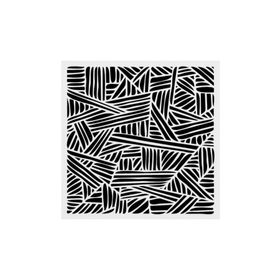 Artikel ST-421 Karalama Stencil Tasarımı 30x30 cm Kanvas Tablo