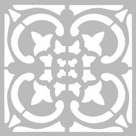 Artikel ST-424 Karo 15 Stencil Tasarımı 30x30 cm Kanvas Tablo