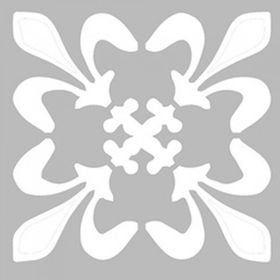 Artikel ST-440 Karo 22 Stencil Tasarımı 30x30 cm Kanvas Tablo