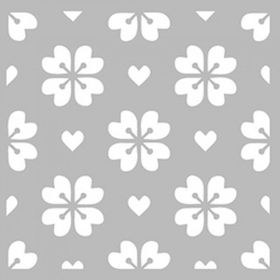 Artikel ST-441 Blossom Desen Stencil Tasarımı 30x30 cm Kanvas Tablo
