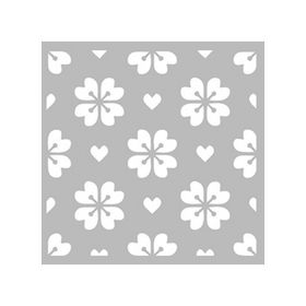 Artikel ST-441 Blossom Desen Stencil Tasarımı 30x30 cm Kanvas Tablo