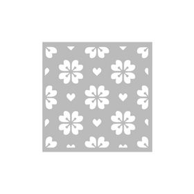 Artikel ST-441 Blossom Desen Stencil Tasarımı 30x30 cm Kanvas Tablo