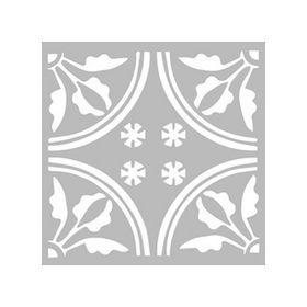 Artikel ST-443 Karo 24 Stencil Tasarımı 30x30 cm Kanvas Tablo