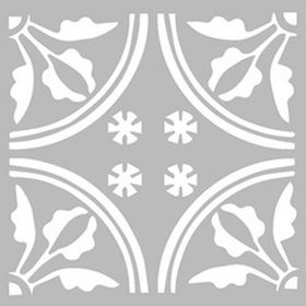Artikel ST-443 Karo 24 Stencil Tasarımı 30x30 cm Kanvas Tablo