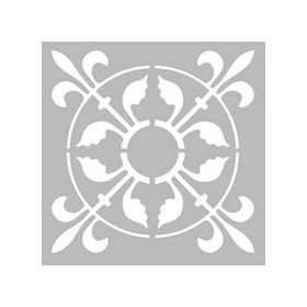 Artikel ST-445 Karo 25 Stencil Tasarımı 30x30 cm Kanvas Tablo