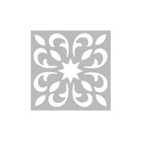 Artikel ST-447 Karo 27 Stencil Tasarımı 30x30 cm Kanvas Tablo