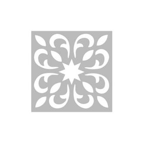 Artikel ST-447 Karo 27 Stencil Tasarımı 30x30 cm Kanvas Tablo