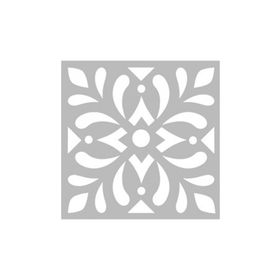 Artikel ST-448 Karo 28 Stencil Tasarımı 30x30 cm Kanvas Tablo