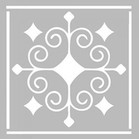 Artikel ST-449 Karo 29 Stencil Tasarımı 30x30 cm Kanvas Tablo