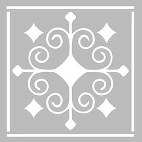 Artikel ST-449 Karo 29 Stencil Tasarımı 30x30 cm Kanvas Tablo