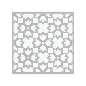 Artikel ST-450 Karanfil Desen Stencil Tasarımı 30x30 cm Kanvas Tablo