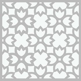 Artikel ST-450 Karanfil Desen Stencil Tasarımı 30x30 cm Kanvas Tablo