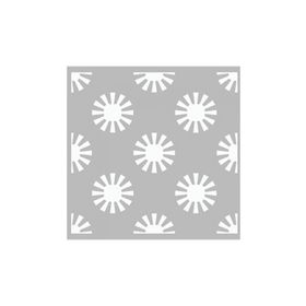 Artikel ST-451 Karahindiba Desen Stencil Tasarımı 30x30 cm Kanvas Tablo