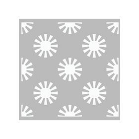 Artikel ST-451 Karahindiba Desen Stencil Tasarımı 30x30 cm Kanvas Tablo
