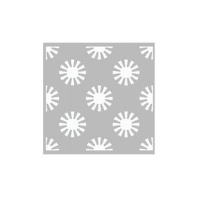 Artikel ST-451 Karahindiba Desen Stencil Tasarımı 30x30 cm Kanvas Tablo