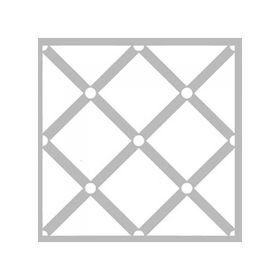 Artikel ST-452 Baklava Büyük Desen Stencil Tasarımı 30x30 cm Kanvas Tablo