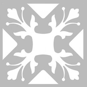 Artikel ST-456 Karo 33 Stencil Tasarımı 30x30 cm Kanvas Tablo