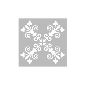 Artikel ST-458 Karo 35 Stencil Tasarımı 30x30 cm Kanvas Tablo
