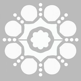 Artikel ST-464 Basit Mandala 2 Stencil Tasarımı 30x30 cm Kanvas Tablo