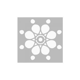Artikel ST-465 Basit Mandala 3 Stencil Tasarımı 30x30 cm Kanvas Tablo