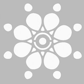 Artikel ST-465 Basit Mandala 3 Stencil Tasarımı 30x30 cm Kanvas Tablo