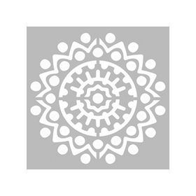 Artikel ST-466 Mandala 18 Stencil Tasarımı 30x30 cm Kanvas Tablo