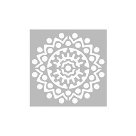 Artikel ST-466 Mandala 18 Stencil Tasarımı 30x30 cm Kanvas Tablo