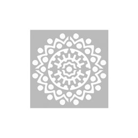 Artikel ST-466 Mandala 18 Stencil Tasarımı 30x30 cm Kanvas Tablo