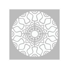 Artikel ST-467 Cyberpunk Mandala Stencil Tasarımı 30x30 cm Kanvas Tablo