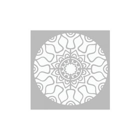 Artikel ST-467 Cyberpunk Mandala Stencil Tasarımı 30x30 cm Kanvas Tablo