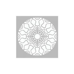 Artikel ST-467 Cyberpunk Mandala Stencil Tasarımı 30x30 cm Kanvas Tablo