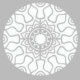 Artikel ST-467 Cyberpunk Mandala Stencil Tasarımı 30x30 cm Kanvas Tablo