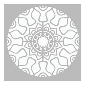 Artikel ST-467 Cyberpunk Mandala Stencil Tasarımı 30x30 cm Kanvas Tablo